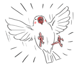 Japanese rice bird! sticker #6358119