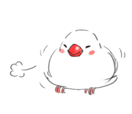 Japanese rice bird! sticker #6358120