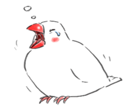 Japanese rice bird! sticker #6358121