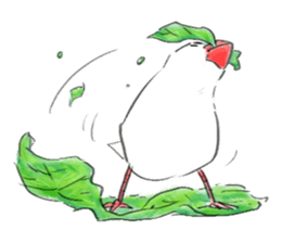 Japanese rice bird! sticker #6358126