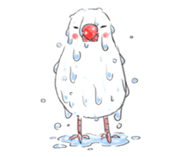 Japanese rice bird! sticker #6358128