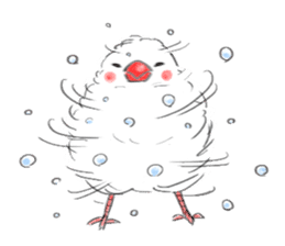 Japanese rice bird! sticker #6358129