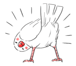 Japanese rice bird! sticker #6358139