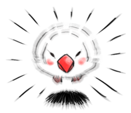 Japanese rice bird! sticker #6358141