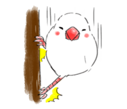 Japanese rice bird! sticker #6358143