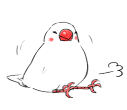 Japanese rice bird! sticker #6358146