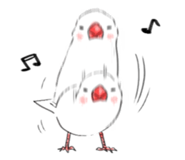 Japanese rice bird! sticker #6358150