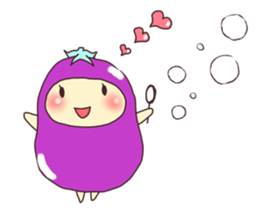 konasu chan(eggplant) sticker #6358152