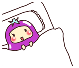 konasu chan(eggplant) sticker #6358155