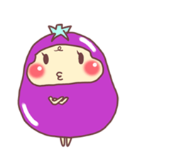 konasu chan(eggplant) sticker #6358157