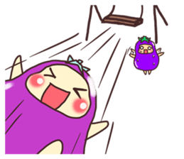 konasu chan(eggplant) sticker #6358158