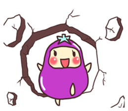 konasu chan(eggplant) sticker #6358160