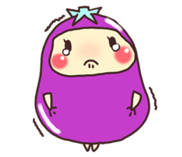 konasu chan(eggplant) sticker #6358161