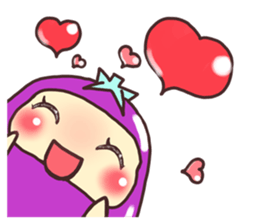konasu chan(eggplant) sticker #6358162