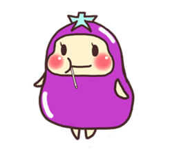 konasu chan(eggplant) sticker #6358164