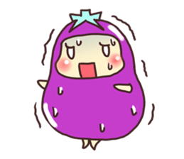 konasu chan(eggplant) sticker #6358167