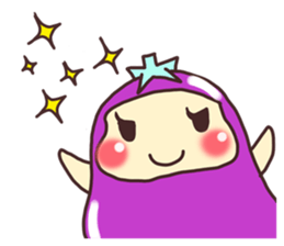 konasu chan(eggplant) sticker #6358168