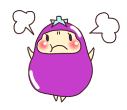 konasu chan(eggplant) sticker #6358172