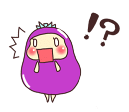 konasu chan(eggplant) sticker #6358173