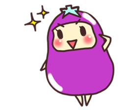 konasu chan(eggplant) sticker #6358175