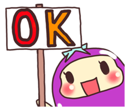 konasu chan(eggplant) sticker #6358176