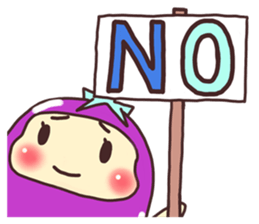 konasu chan(eggplant) sticker #6358177