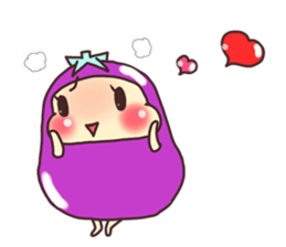 konasu chan(eggplant) sticker #6358178