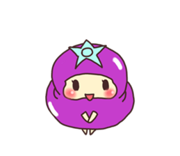 konasu chan(eggplant) sticker #6358179