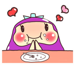 konasu chan(eggplant) sticker #6358181