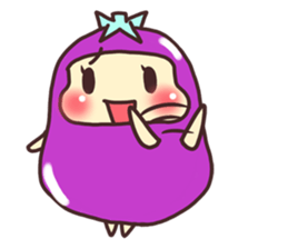 konasu chan(eggplant) sticker #6358182