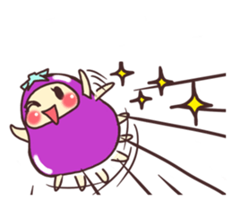 konasu chan(eggplant) sticker #6358183