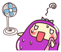 konasu chan(eggplant) sticker #6358184