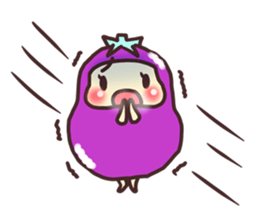 konasu chan(eggplant) sticker #6358185