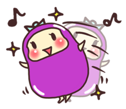 konasu chan(eggplant) sticker #6358186
