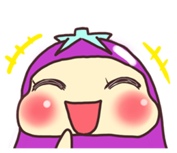 konasu chan(eggplant) sticker #6358191
