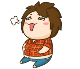 TuaGom : a little fat boy sticker #6358653
