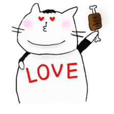 Daily fat cat sticker #6359080