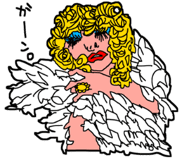 Japanese Drag Queen Sticker sticker #6359366