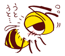 Honey bee! sticker #6359799