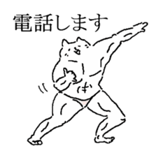 The well-muscled cat sticker #6360233