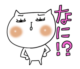 Cute woman cat 2 sticker #6360361