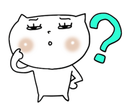 Cute woman cat 2 sticker #6360368