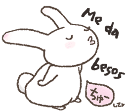 Rabbit speak Spanish & Japanese sticker #6360917