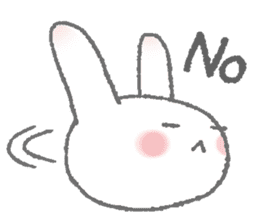 Rabbit speak Spanish & Japanese sticker #6360951