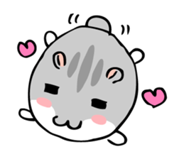 Chubby Djungarian Hamster 'Taro' sticker #6361592