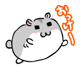 Chubby Djungarian Hamster 'Taro' sticker #6361597