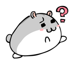 Chubby Djungarian Hamster 'Taro' sticker #6361607