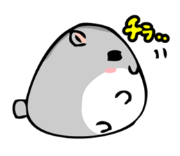 Chubby Djungarian Hamster 'Taro' sticker #6361610