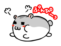 Chubby Djungarian Hamster 'Taro' sticker #6361613