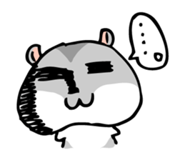 Chubby Djungarian Hamster 'Taro' sticker #6361616
